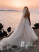 Gorgeous Shiny Appliques Sweetheart A-line Chapel Train Wedding Dresses With Split WD668