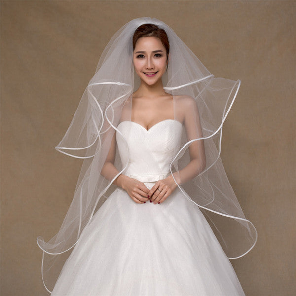 Beautiful Tulle 4 Layers Short Wedding Veil WV012