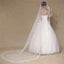 Elegant Tulle Appliqued Long Wedding Veil WV013