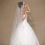 Lovely Short Tulle White Wedding Veil With Appliques WV020