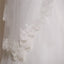 Delicate Tulle Appliqued Long White Wedding Veil WV023