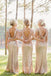 BohoProm Bridesmaid Dress A-line Bateau Floor-Length Sequin Bridesmaid Dresses ASD26700