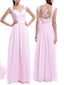 A-line Sweetheart Floor-Length Chiffon Appliqued Bridesmaid Dresses ABC00015