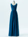 BohoProm Bridesmaid Dress A-line V-Neck Floor-Length Chiffon Bridesmaid Dresses 2861