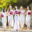 BohoProm Bridesmaid Dress Alluring Chiffon Spaghetti Straps Neckline hi-lo Sheath Bridesmaid Dresses BD088