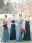 Alluring Chiffon Sweep Train A-line Bridesmaid Dresses With Pleats BD072