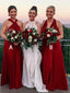 Eye-catching Chiffon Halter Neckline Floor-length A-line Bridesmaid Dresses BD102
