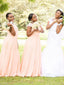 Eye-catching Chiffon & Lace Cap Sleeves A-line Bridesmaid Dresses BD039
