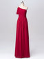 Eye-catching Chiffon One Shoulder Neckline A-line Bridesmaid Dress BD006