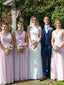 Fabulous Chiffon V-neck Neckline Floor-length A-line Bridesmaid Dresses BD095