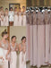 BohoProm Bridesmaid Dress Gorgeous Sequin Lace & Chiffon V-neck Neckline Sheath Bridesmaid Dresses BD073
