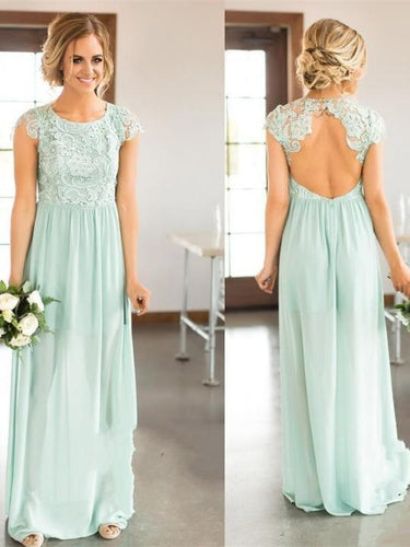 BohoProm Bridesmaid Dress Marvelous Chiffon Scoop Neckline Cut-out A-line Bridesmaid Dresses BD076