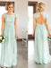 BohoProm Bridesmaid Dress Marvelous Chiffon Scoop Neckline Cut-out A-line Bridesmaid Dresses BD076