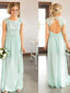 Marvelous Chiffon Scoop Neckline Cut-out A-line Bridesmaid Dresses BD076