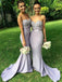 BohoProm Bridesmaid Dress Mermaid Sweetheart Sweep Train Satin Appliqued Bridesmaid Dresses ASD2698