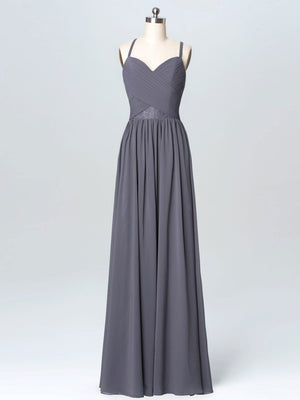 BohoProm Bridesmaid Dress Outstanding Chiffon Spaghetti Straps Neckline A-line Bridesmaid Dresses With Appliques BD007