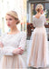 BohoProm Bridesmaid Dress Popular lace & Tulle Scoop Neckline Floor-length A-line Bridesmaid Dresses BD023