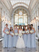 BohoProm Bridesmaid Dress Popular Tulle Sweetheart Neckline A-line Bridesmaid Dresses With Belt BD057
