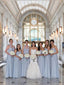 Popular Tulle Sweetheart Neckline A-line Bridesmaid Dresses With Belt BD057