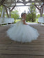 Alluring Tulle Square Neckline Floor-length Ball Gown Flower Girl Dresses FD013