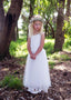 Beautiful Tulle & Lace Scoop Neckline Floor-length A-line Flower Girl Dresses FD011