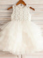 Gorgeous Lace & Tulle Jewel Neckline Short A-line Flower Girl Dresses FD081