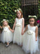 BohoProm Flower Girl Dresses Marvelous Tulle & Satin Jewel Neckline Floor-length A-line Wedding Dresses FD024