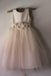 BohoProm Flower Girl Dresses Marvelous Tulle & Satin Jewel Neckline Floor-length A-line Wedding Dresses FD024