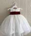BohoProm Flower Girl Dresses Popular Tulle Jewel Neckline Knee-length Ball Gown Flower Girl Dresses FD038