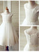 BohoProm Flower Girl Dresses Pure Tulle Scoop Neckline Cap Sleeves A-line Flower Girl Dresses With Appliques FD055