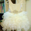 BohoProm Flower Girl Dresses Shining Sequin Lace & Tulle Scoop Neckline Short A-line Flower Girl Dresses FD074