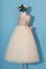 BohoProm Flower Girl Dresses Sparkly Sequin Lace & Tulle Scoop Neckline Floor-length Ball Gown Flower Girl Dresses FD042