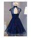 BohoProm homecoming dresses A-line High-Neck Mini Tulle Short Homecoming Dresses HX00171