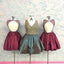 BohoProm homecoming dresses A-line V-neck Mini Taffeta Short Homecoming Dresses With Sequins APD2645