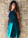 BohoProm homecoming dresses Beautiful Satin Halter Neckline Short A-line Homecoming Dresses HD210