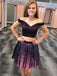 BohoProm homecoming dresses Beautiful  Satin & Sequin Lace 2 Pieces A-line Homecoming Dresses HD168