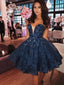 Charming Lace Sweetheart Neckline Knee-length A-line Wedding Guest Dresses WG006