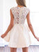 BohoProm homecoming dresses Glamorous Satin Jewel Neckline Short Length A-line Homecoming Dress HD032