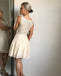 BohoProm homecoming dresses Popular Chiffon Bateau Neckline A-line Homecoming Dresses With Beaded Appliques HD144