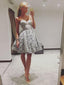 Popular Lace Sweetheart Neckline Short A-line Wedding Guest Dresses WG011