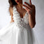BohoProm homecoming dresses Romantic Tulle V-neck Neckline A-line Homecoming Dresses With Beaded Appliques HD115