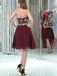BohoProm homecoming dresses Sexy Chiffon Halter Neckline A-line Homecoming Dresses With Rhinestones HD023