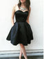 Simple Satin Sweetheart Neckline Short A-line Homecoming Dresses HD205
