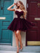 BohoProm homecoming dresses Wonderful Satin & Tulle Spaghetti Straps Neckline A-line Homecoming Dresses HD212