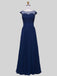 BohoProm prom dresses A-line Illusion Floor-Length Chiffon Appliqued Prom Dresses APD2617