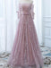 BohoProm prom dresses A-line Off-Shoulder Floor-Length Lace Long Prom Dresses HX0049