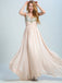 BohoProm prom dresses A-line Spaghetti Strap Floor-Length Chiffon Rhine Stone  Prom Dresses 2911