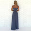 BohoProm prom dresses A-line Spaghetti Strap Floor-Length Chiffon Two Piece Prom Dresses HX0077