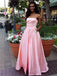 BohoProm prom dresses A-line Staright  Across Floor-Length Satin Rhine Stone  Prom Dresses 2829