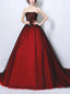 Ball Gown Straight Across Chapel Train Tulle Appliqued Quinceanera Dresses 3039